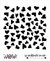 Sprinkled Hearts Stencil