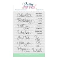 Birthday Scripts Stamp