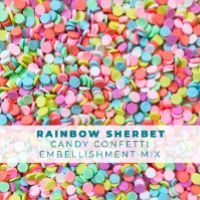 Rainbow Sherbet Embellishments 
